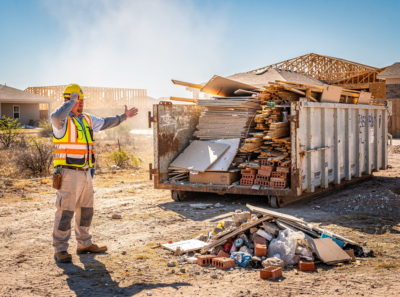 What to Do With Construction Debris During Laredo Summer Heat
